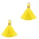 Kwastje Ibiza style 1.5cm Gold-freesia yellow